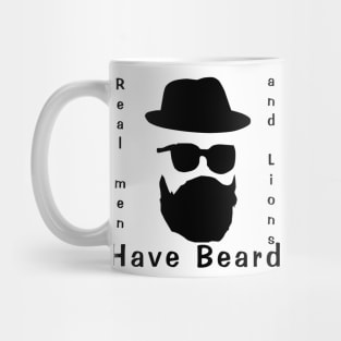 Real men and lions have beard Mug